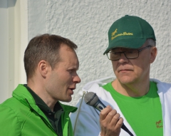 Pasi Aikio berättade om verksamheten och hästarna. Foto; Helene Albertsson
